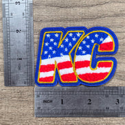 USA KC Stars and Stripes Chenille Patch (3 inch)