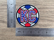 Load image into Gallery viewer, KC Stars Soccer Ball Embroidered Patch (3 inch)
