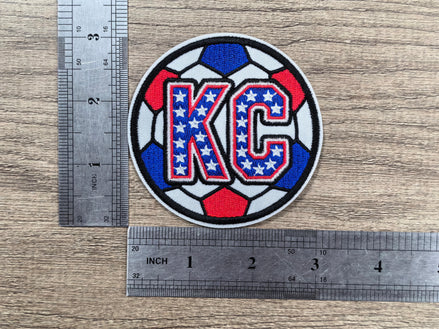 KC Stars Soccer Ball Embroidered Patch (3 inch)