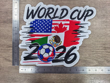 Load image into Gallery viewer, World Cup Flags 2026 Embroidered Patch (11 inch)
