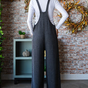 Pocketed Ribbed Jumpsuit