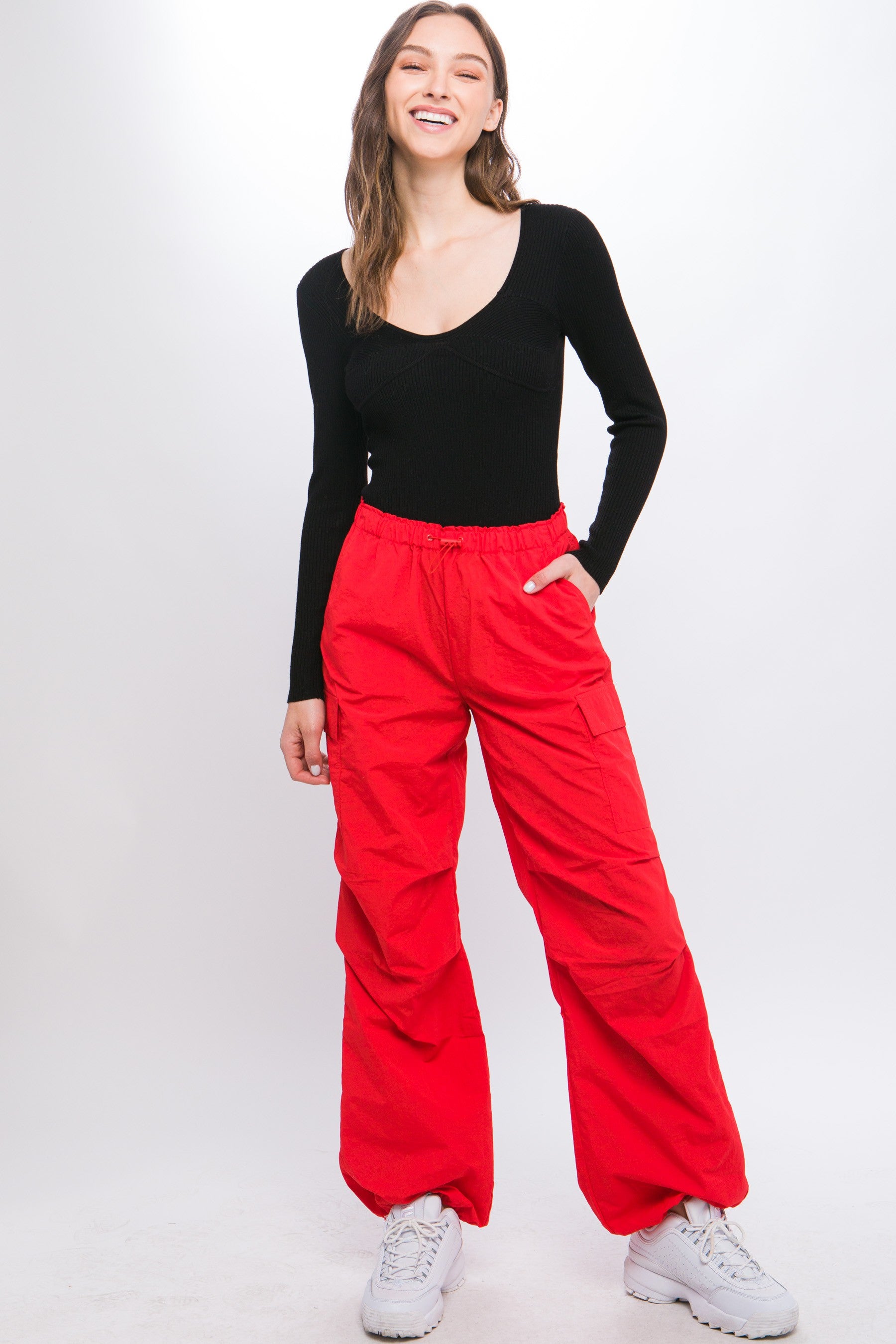 Parachute Cargo Pants;