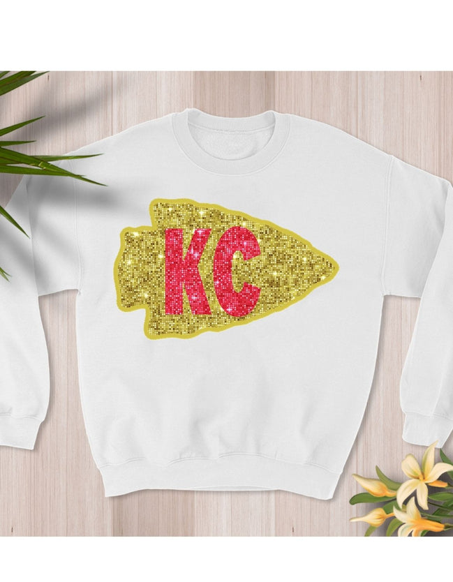 Faux Sequin (Gold) KC Sweatshirt