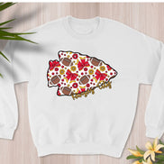 Kansas City Arrowhead w/Bows and Footballs Sweatshirt
