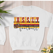 Kansas City Stripe Football Sweatshirt