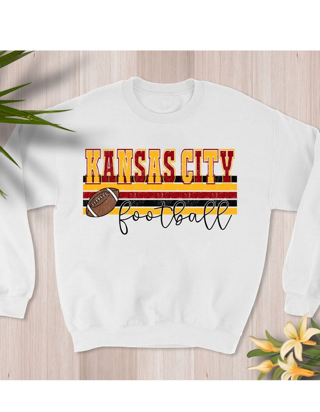 Kansas City Stripe Football Sweatshirt