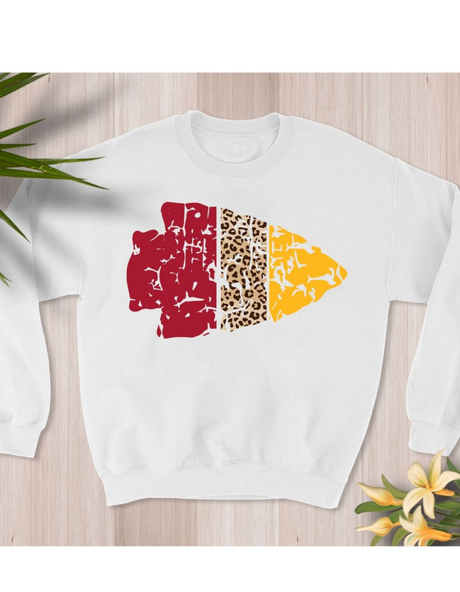 Red Cheetah Yellow Sweatshirt