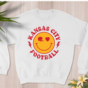 KC Football Smiley Sweatshirt