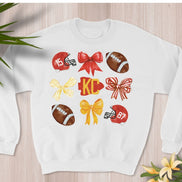 KC Bows Helmets and Footballs Sweatshirt