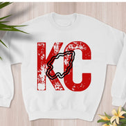 Burnout KC Arrowhead Sweatshirt