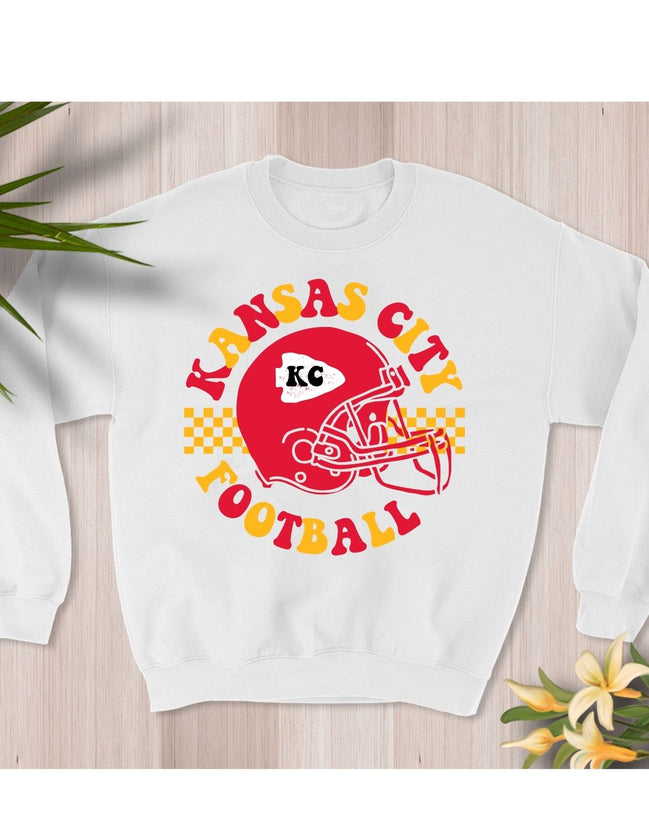 KC Football+Helmet Sweatshirt