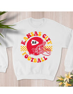 KC Football+Helmet Sweatshirt