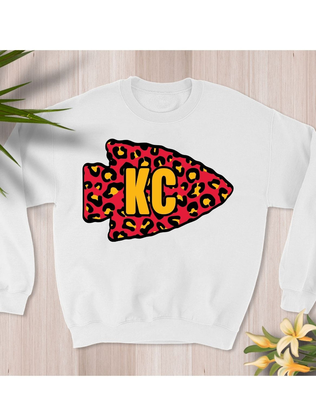 Red Leopard Arrowhead Sweatshirt
