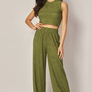 Crinkle Textured 2 Piece Set