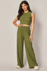 Crinkle Textured 2 Piece Set