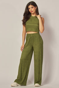 Crinkle Textured 2 Piece Set