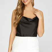 Cowl Neck Cami Bodysuit