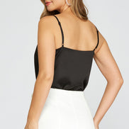 Cowl Neck Cami Bodysuit