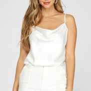 Cowl Neck Cami Bodysuit