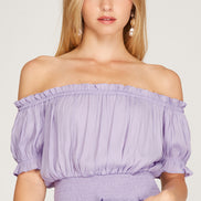 Off Shoulder Ruffle Top