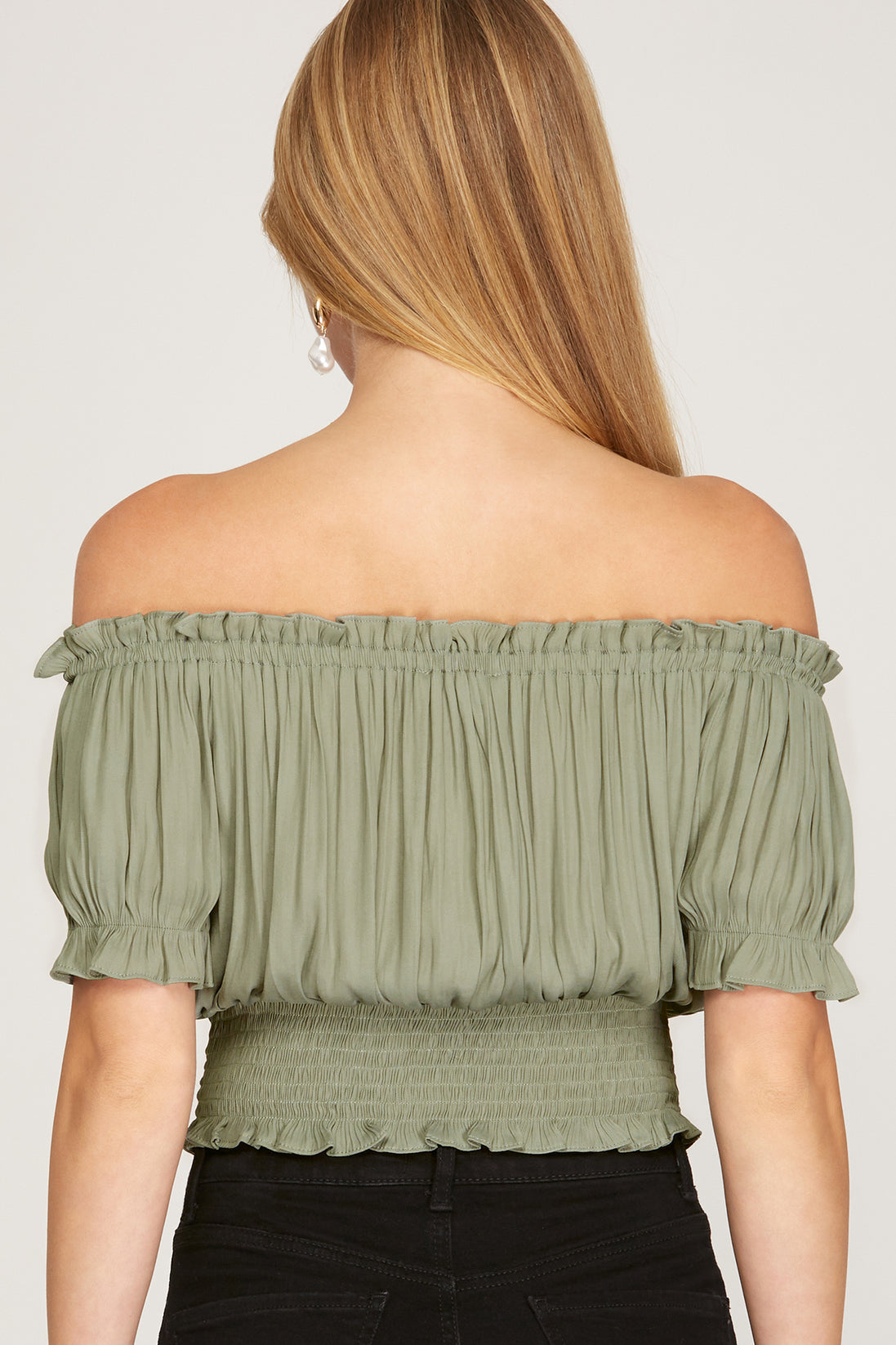 Off Shoulder Ruffle Top