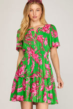 Load image into Gallery viewer, Sleeved Floral Dress
