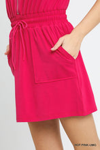 Load image into Gallery viewer, Luxeknit Mini Dress w/Drawstring Tie (Hot Pink)
