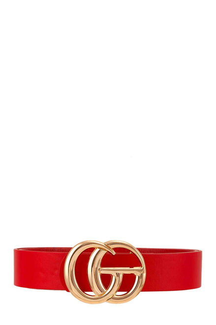 CLASSIC FAUX LEATHER BELT WITH GO BUCKLE IW3342FW