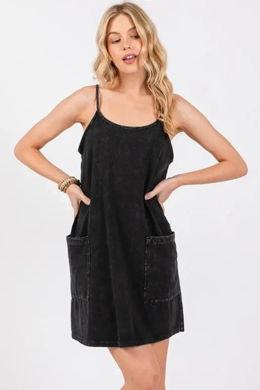 Garment Dye Cami Dress - D40854P