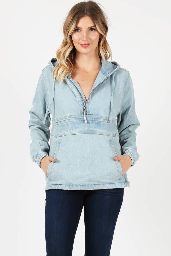 Denim Pullover Jacket (Light)