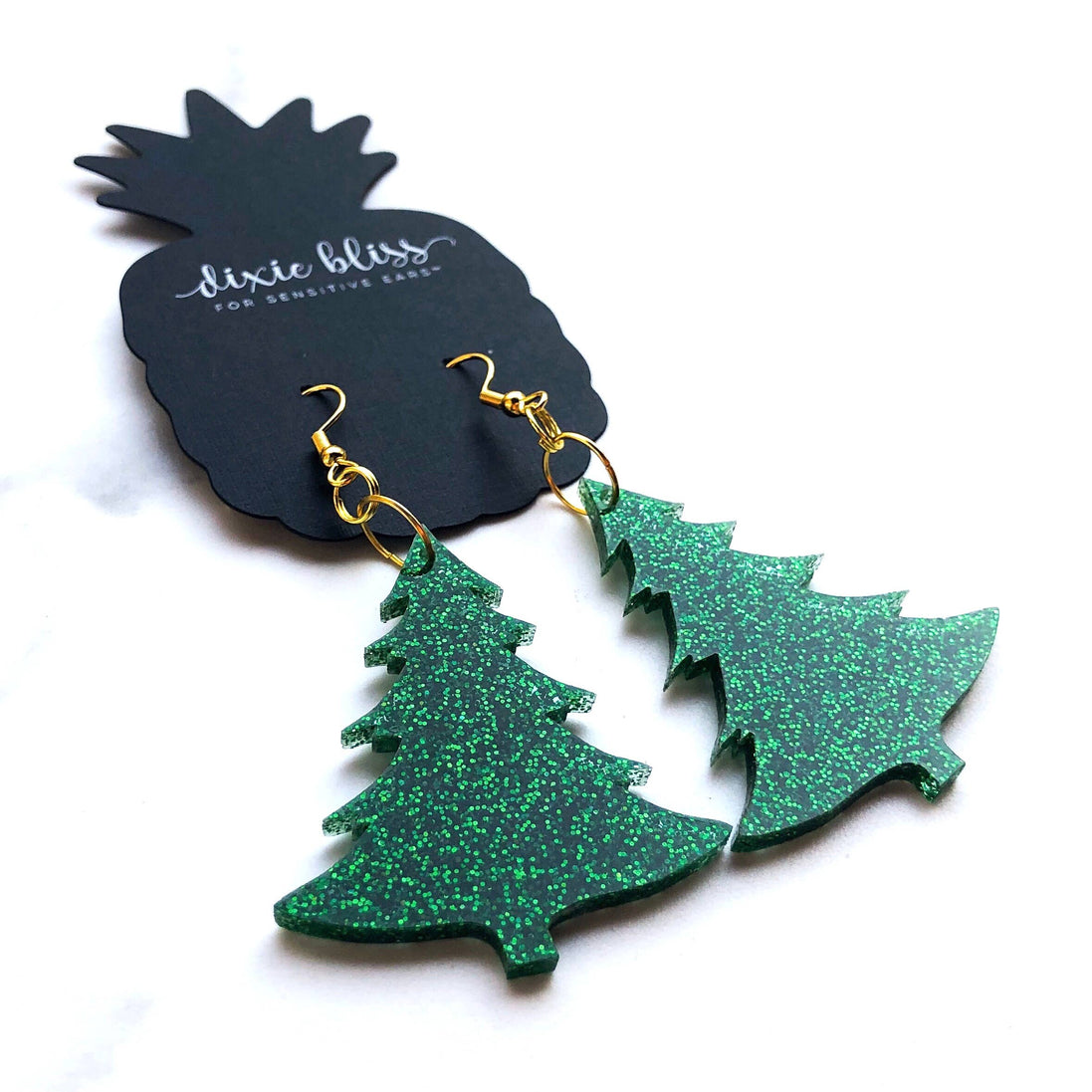 Christmas Trees dangle Earrings