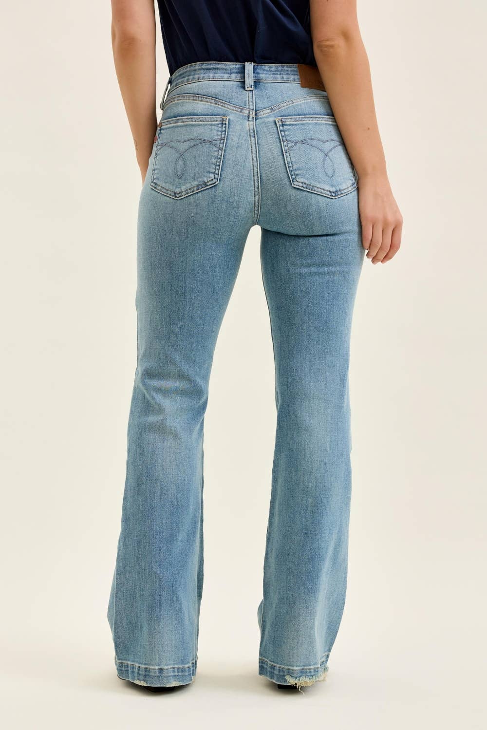 Multi-Inseam Mid Rise Flare
