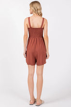 Load image into Gallery viewer, Smocked Detail Romper - NJU60420A-HV

