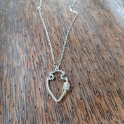 Small Arrowhead Bling Necklace Siler OR Gold