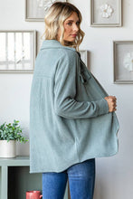 Load image into Gallery viewer, Ribbed Shacket w/Front Pockets
