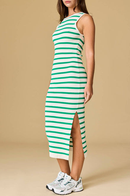 PD17954 - Isla Striped Midi Dress