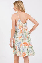 Load image into Gallery viewer, Tropical Print Cami Mini Dress - D40919P
