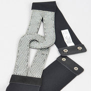 RHINESTONE ELASTIC BELT PB-8649