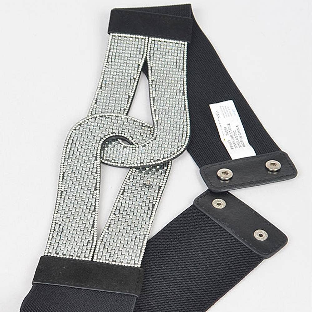 RHINESTONE ELASTIC BELT PB-8649
