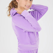 Girls Rib Velour Zip Jacket and Jogger - 2 Piece Set