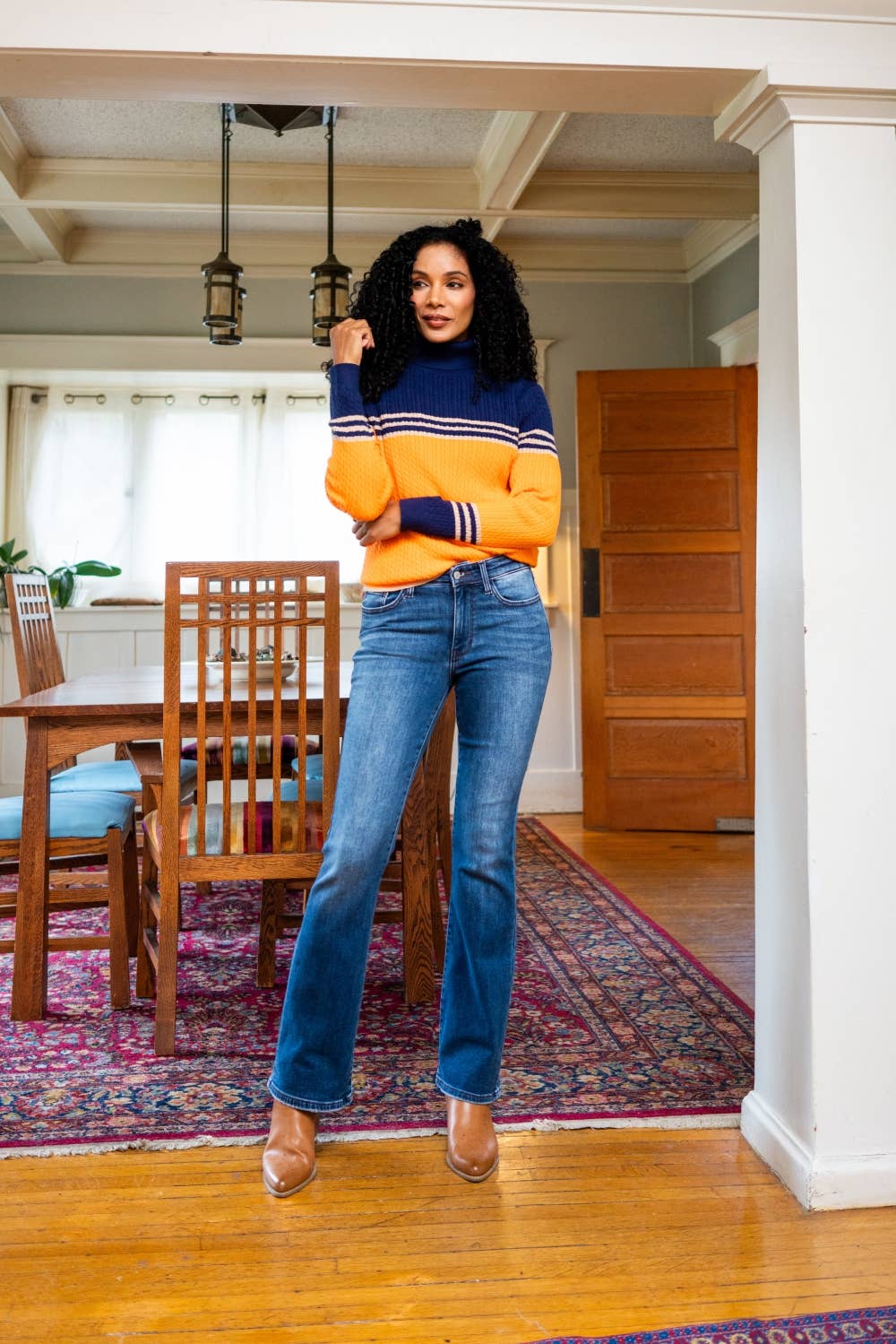 JUDY BLUE Mid Rise Thermal Bootcut