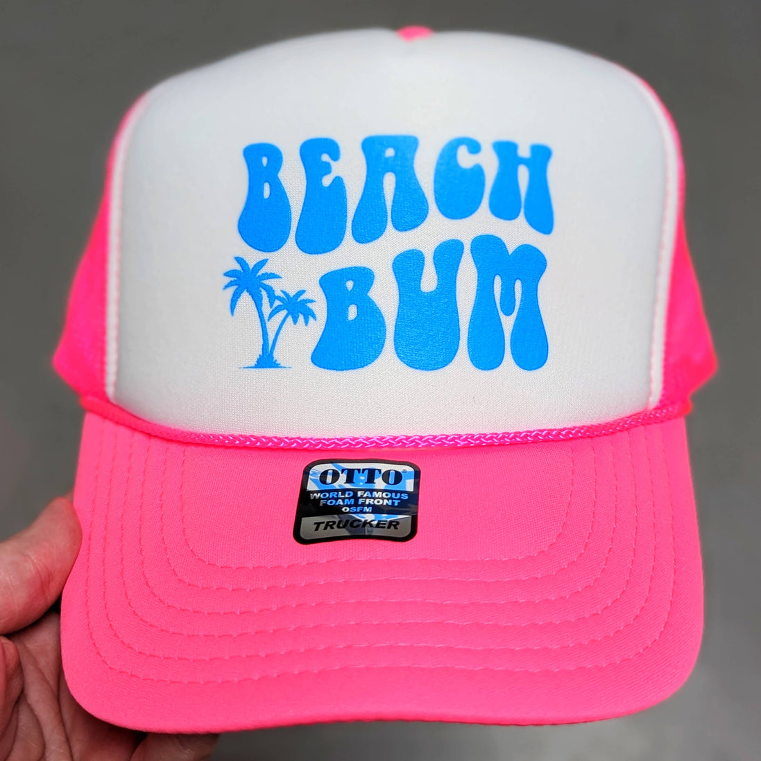 Beach Bum Neon Foam Trucker Hat