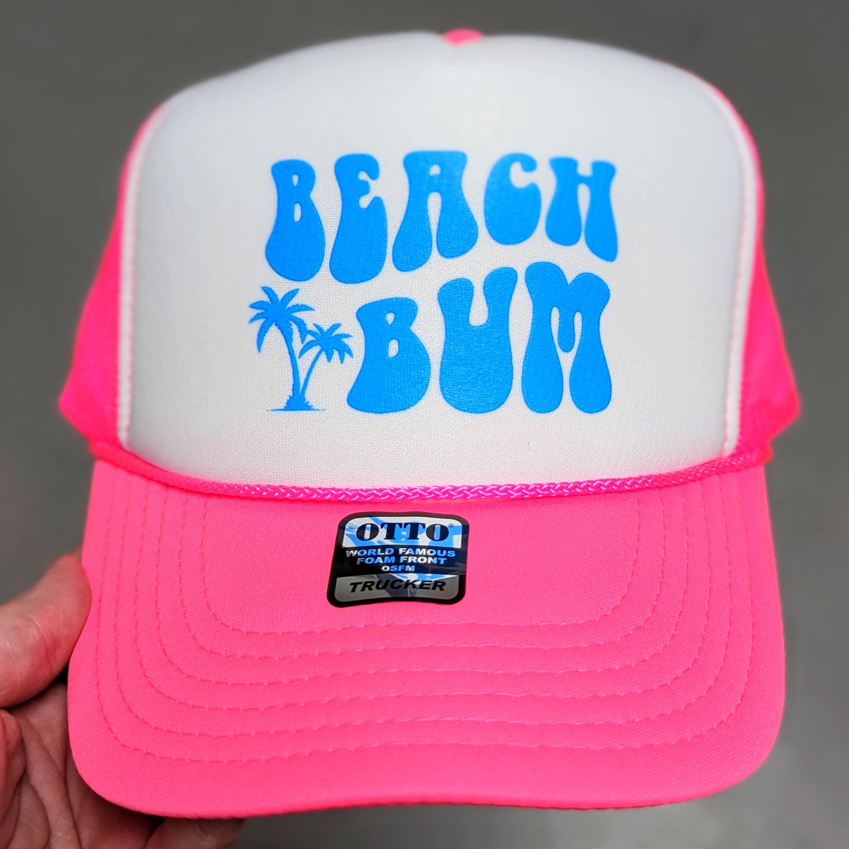 Beach Bum Neon Foam Trucker Hat