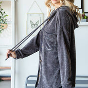 Hooded Chenille Shacket