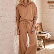 Scuba Wide Leg Pants (Half Zip Pullover Top Sold Separately)