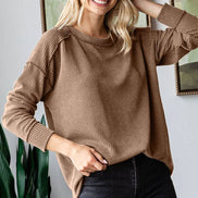 Ribbed Long Seeve Top