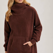 FLEECE HOODIE TUNIC