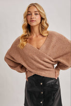 Load image into Gallery viewer, CROSSOVER RIBBED PULLOVER
