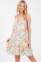 Load image into Gallery viewer, Tropical Print Cami Mini Dress - D40919P
