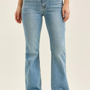 Multi-Inseam Mid Rise Flare